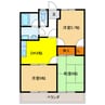 ハイツ園城 3DKの間取り