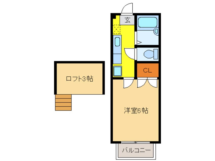 間取図 Ｋ．Ｔ　ＳＩＮＳＩＡ．Ⅱ