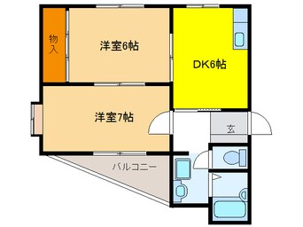 間取図 ヤマキエステート細畑Ⅱ