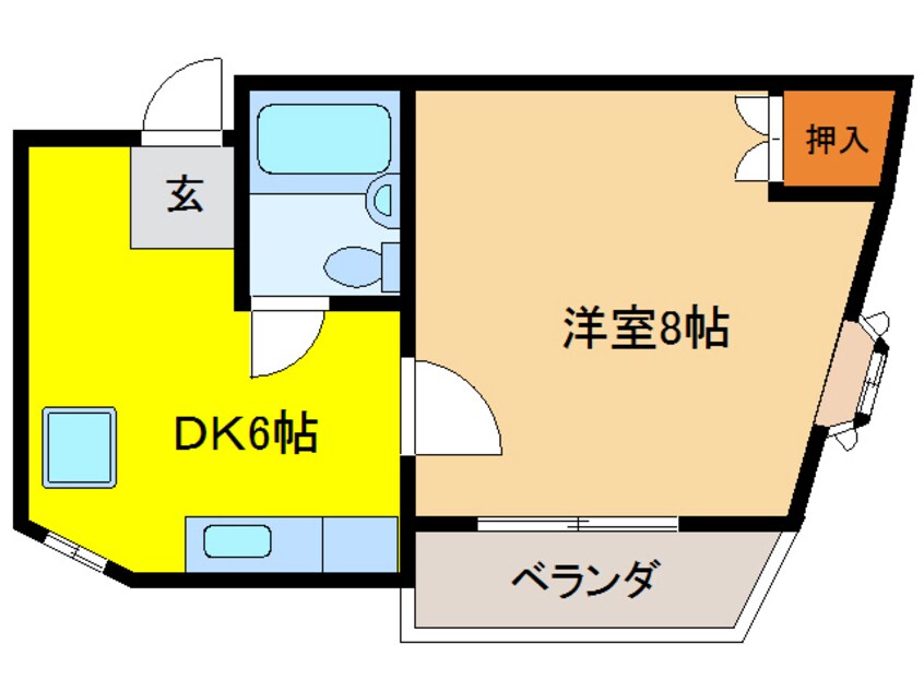 間取図 ヤマキエステート細畑Ⅱ