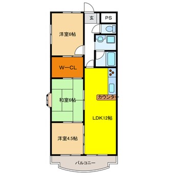 間取図 ソレイユ笠松