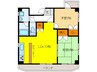 レジデンス３０ 2LDKの間取り