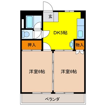 間取図 小川ビル（茜部）