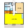 エクセルハイム10 1LDKの間取り