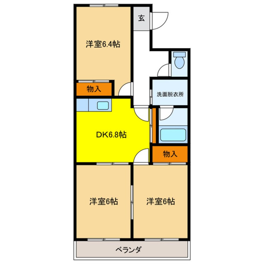 間取図 コンフォースＳＵＮ