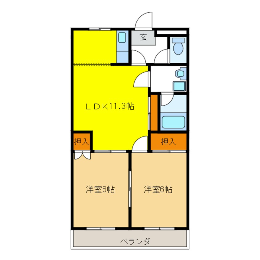 間取図 コンフォースＳＵＮ