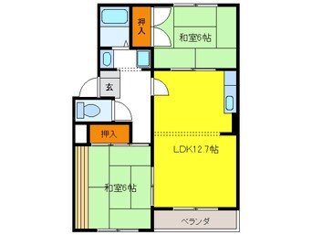 間取図 トリヴァンベール小木曽