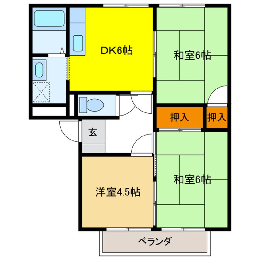 間取図 フレグランスＭＯＲＩ