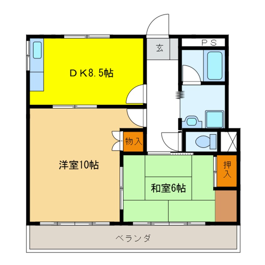 間取図 ヤマキエステート岐南