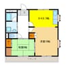 ヤマキエステート岐南 2DKの間取り
