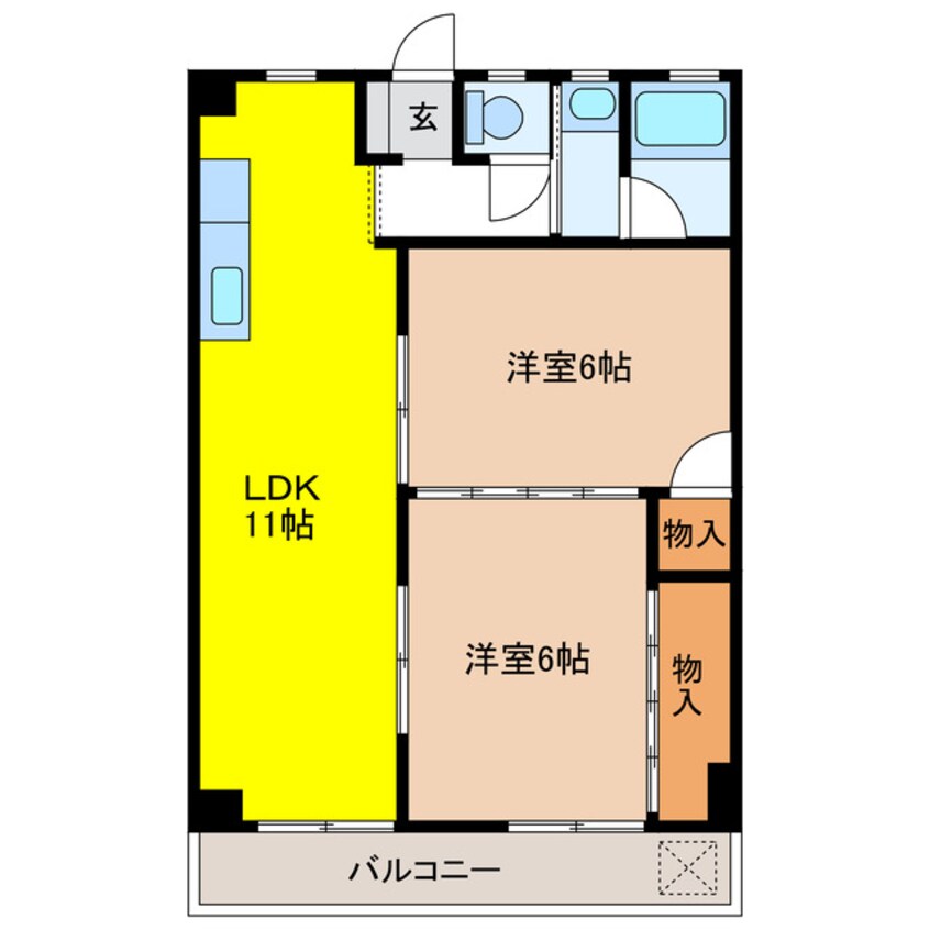 間取図 大東コーポ