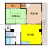 大東コーポ 2DKの間取り