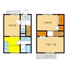 コーポ石原瀬 3DKの間取り