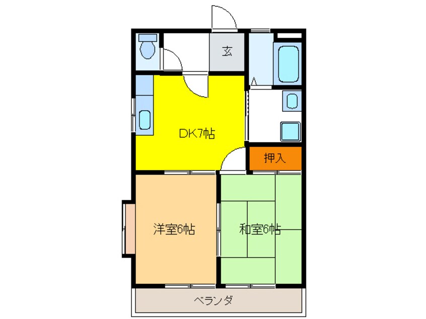 間取図 サンツイン（岐南町）