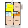 岐南グリーンハイツ 3DKの間取り