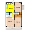 岐南グリーンハイツ 3DKの間取り