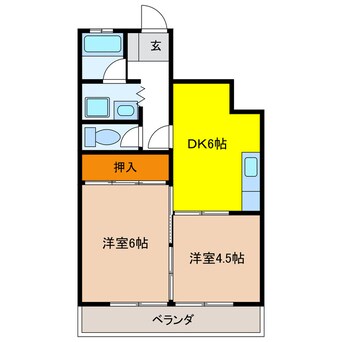 間取図 ハイツ河田