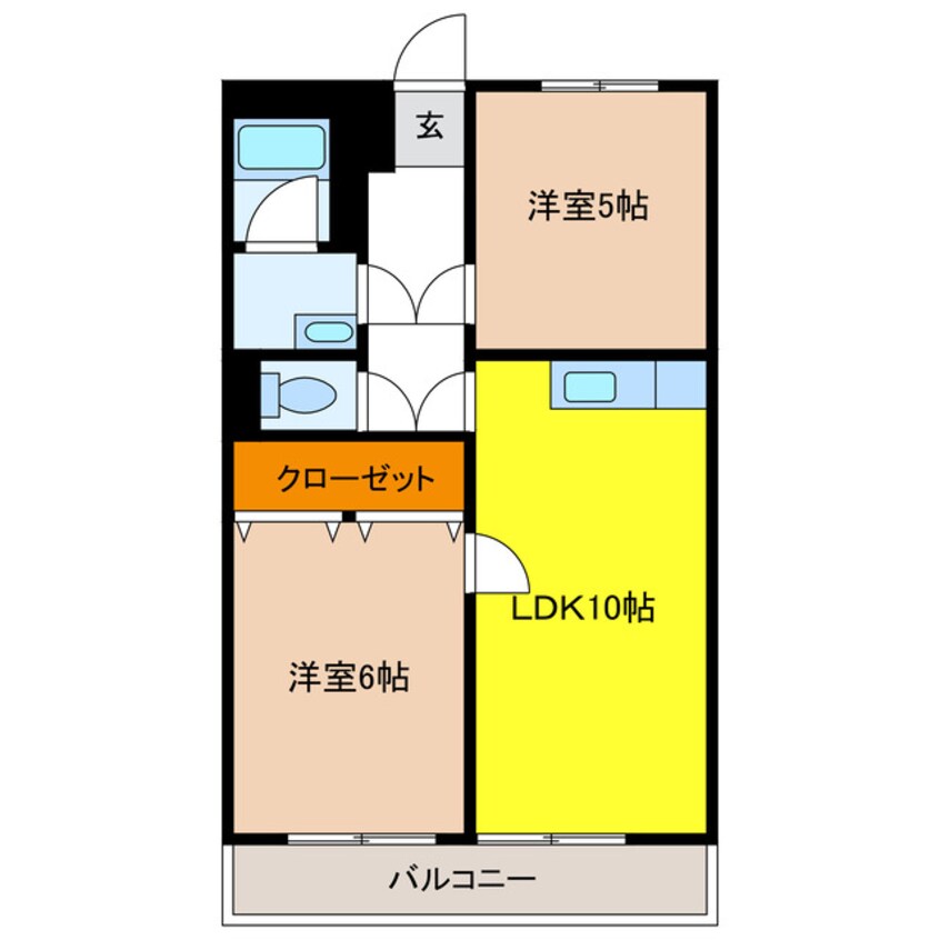 間取図 ハイツ河田