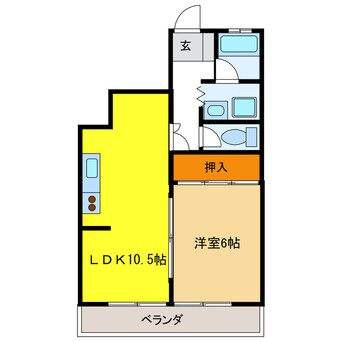 間取図 ハイツ河田