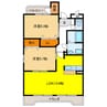 メゾンエスポワール 2LDKの間取り