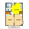 ファミーユＢ 2DKの間取り