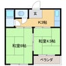 南陽ビル 2Kの間取り