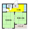南陽ビル 2Kの間取り