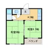 南陽ビル 2Kの間取り