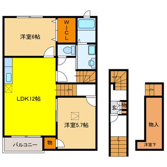 間取図 アンダルシア　ルピナスＢ