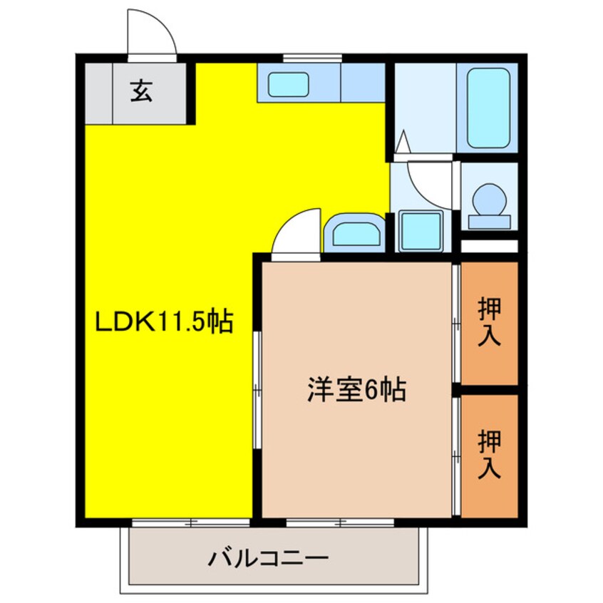 間取図 はうす高見Ａ