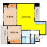 幸福第一ビル 2LDKの間取り