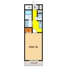 Castle Hills 柳ヶ瀬 1Kの間取り