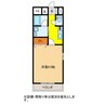 Castle Hills 柳ヶ瀬 1Kの間取り