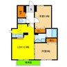 グレイス ドゥー 2LDKの間取り