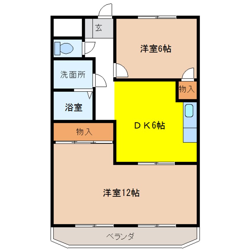 間取図 レジデンス岸野1