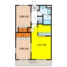 Green Forest 2LDKの間取り