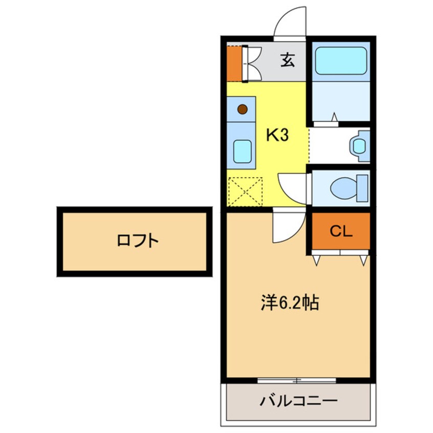 間取図 パルテネール北及　Ｓ・Ｎ