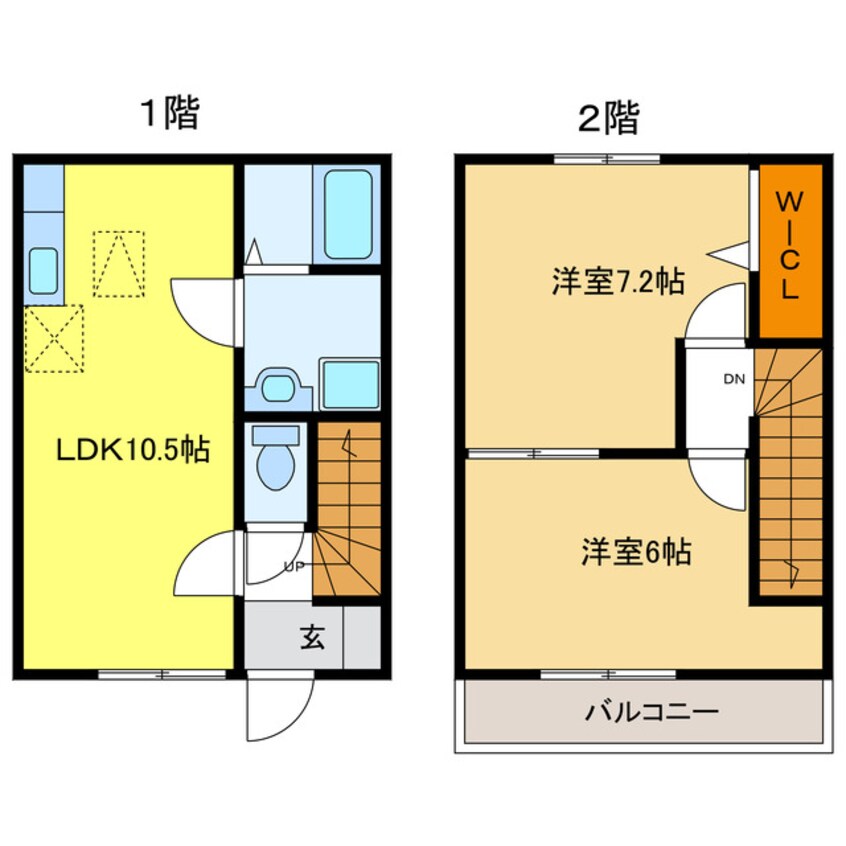 間取図 MAISONETTE　飯沼Ⅱ
