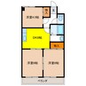 クレセントマンション 3DKの間取り