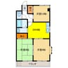 クレセントマンション 3DKの間取り