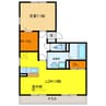 フォルトゥーナⅠ 1LDKの間取り