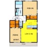 フォルトゥーナⅡ 2LDKの間取り