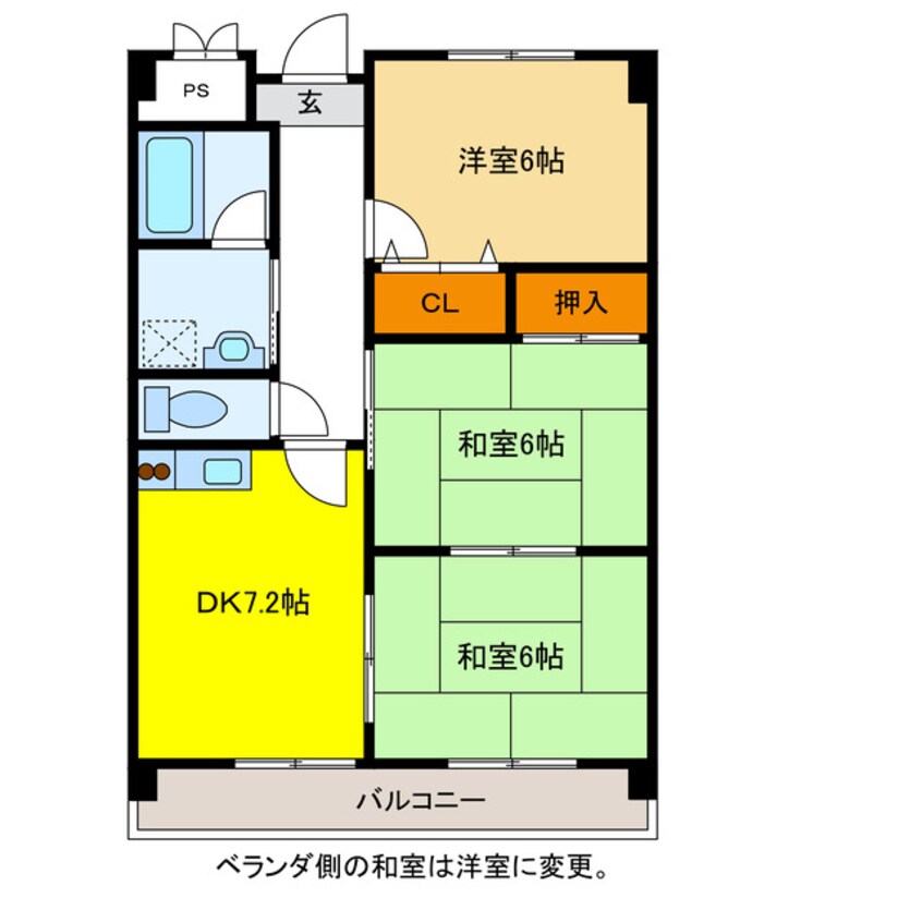 間取図 シャトー三宅