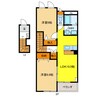ベルハイム 2LDKの間取り