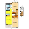 ベルハイム 2LDKの間取り