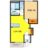 a domani 1LDKの間取り