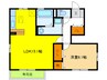 D-room琴塚 1LDKの間取り