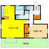 D-room琴塚 1LDKの間取り