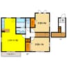 D-room琴塚 2LDKの間取り