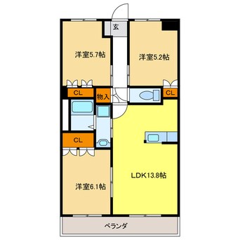 間取図 クローバー